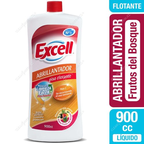 Abrillantador de Piso Flotante Aroma Frutos del Bosque Excell 900 cc