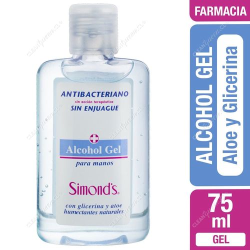 Alcohol Gel con Glicerina y Aloe Simond's 75 ml