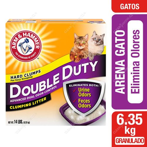 Arena para Gato Elimina Olores Arm & Hammer Double Duty 6.35 Kg