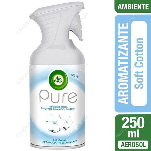 Aromatizante Ambiental Air Wick Pure Soft Cotton 250 ml