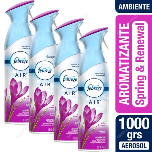 Aromatizante Ambiental Febreze Spring & Renewal 4 x 250 g