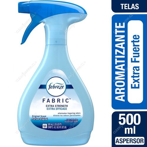 Aromatizante Eliminador de Olores Extra Fuerte para Telas Febreze 500 ml