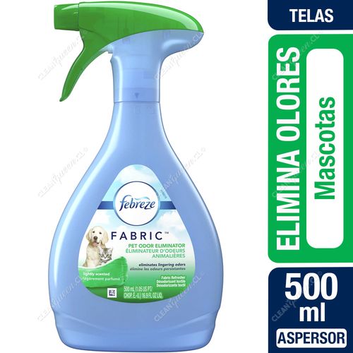 Aromatizante Telas Febreze Elimina Olores Mascotas 500 ml