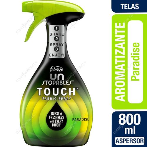 Aromatizante Telas Unstopables Febreze Touch Paradise 800 ml