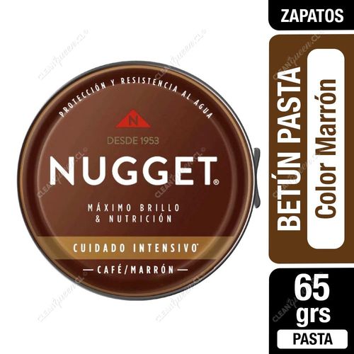 Betún Pasta Para Calzado Nugget Color Marrón 65 g