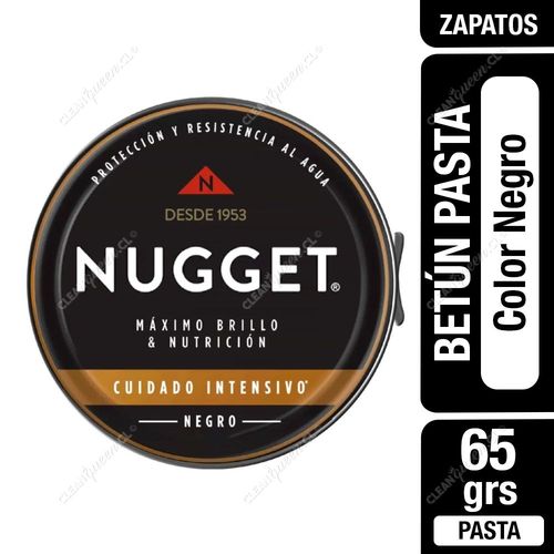 Betún Pasta Para Calzado Nugget Color Negro 65 g