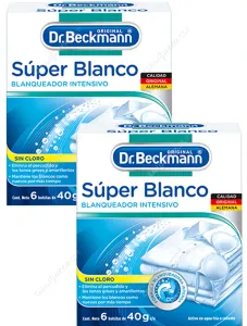 Blanqueador Ropa Súper Blanco Dr. Beckmann 2 x 240 g