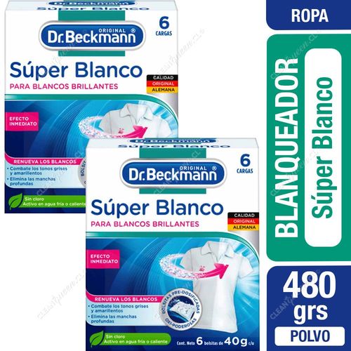 Blanqueador Ropa Súper Blanco Dr. Beckmann 2 x 240 g