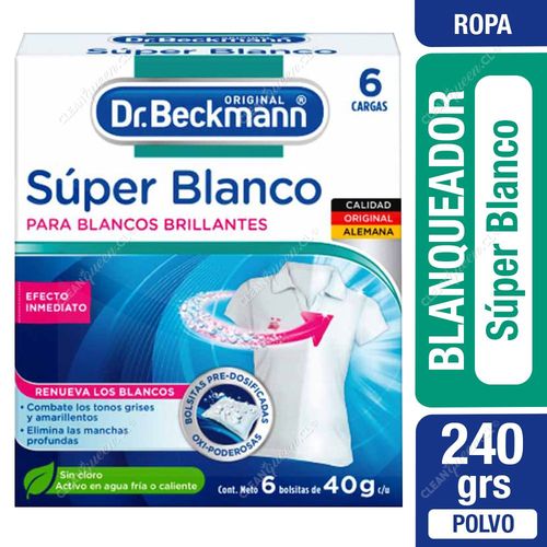 Blanqueador Ropa Súper Blanco Dr. Beckmann 240 g