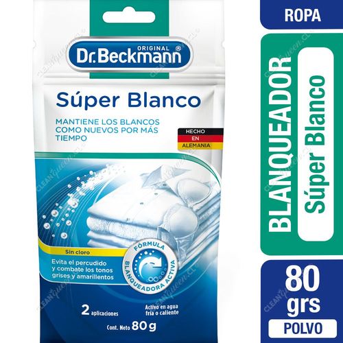 Blanqueador Ropa Súper Blanco Dr. Beckmann 80 g