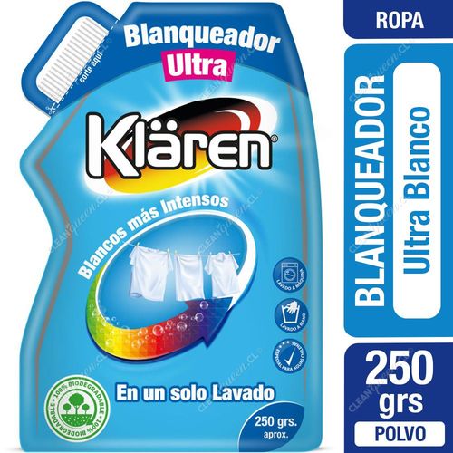 Blanqueador Ropa Ultra Blanco Klären 250 g