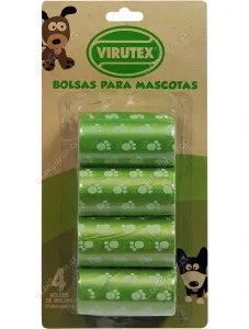 Bolsas Desechos Mascotas Virutex 80 Unid