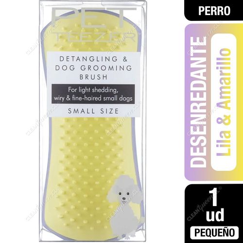 Cepillo Desenredante Pet Teezer Lila & Amarillo Pequeño 1 Unid