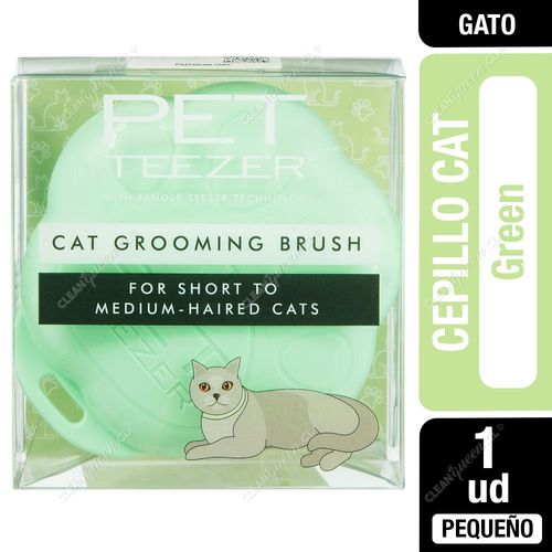 Cepillo Gato Pet Teezer Cat Green 1 Unid