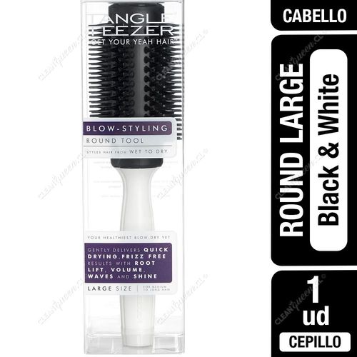 Cepillo Tangle Teezer The Round Tool Large Black & White 1 Unid