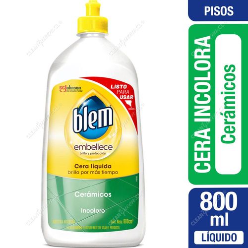 Cera Líquida Incolora Blem Cerámicos 800 ml