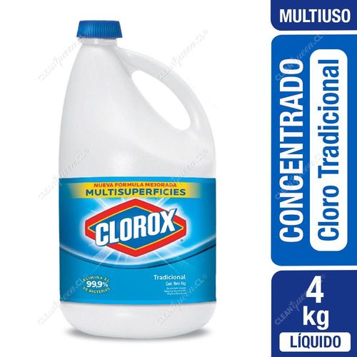 Cloro concentrado Clorox tradicional 4 kg