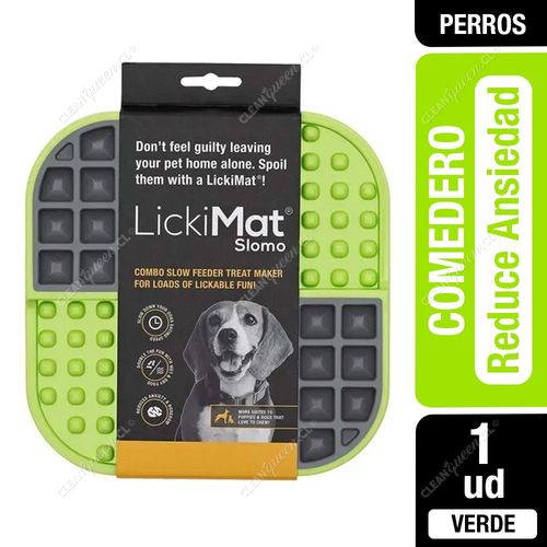 Comedero para Perro LickiMat Slomo Verde 1 Unid