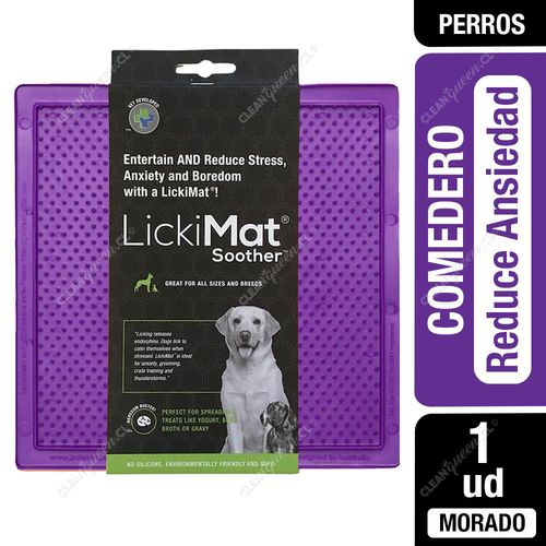 Comedero para Perro LickiMat Soother Morado 1 Unid