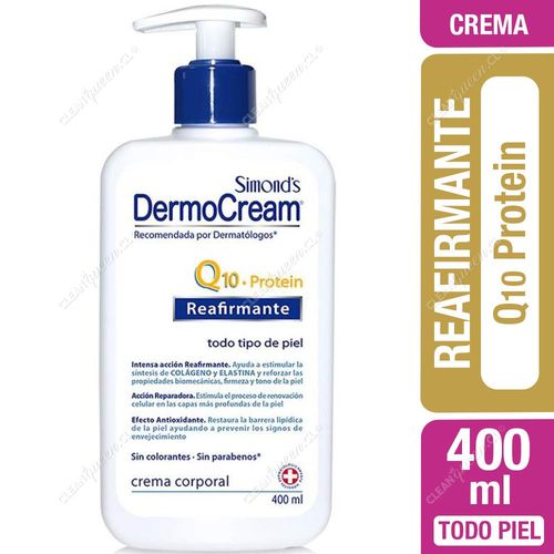 Crema Corporal Reafirmante Q10 Protein Simond's Dermocream 400 ml