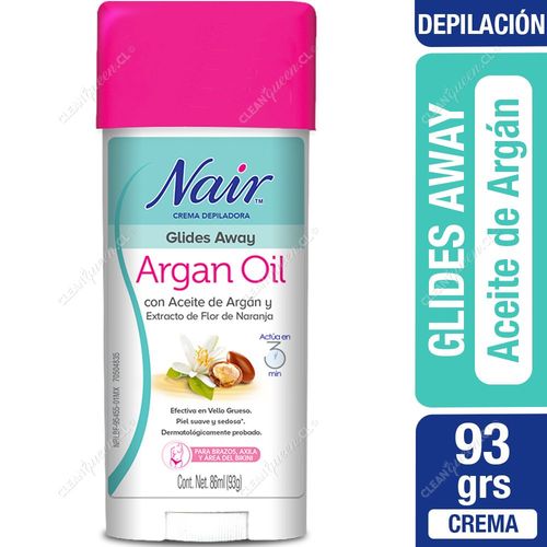 Crema Depiladora Glides Away Nair Aceite de Argán 93 g