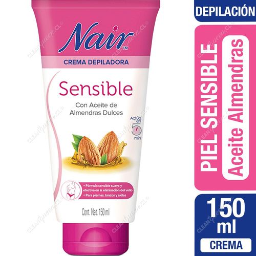 Crema Depiladora Sensible Nair Aceite de Almendras Dulces 150 ml