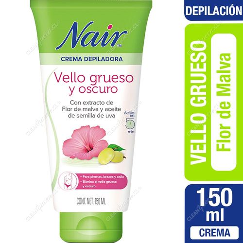 Crema Depiladora Vello Grueso y Oscuro Nair Flor de Malva 150 ml