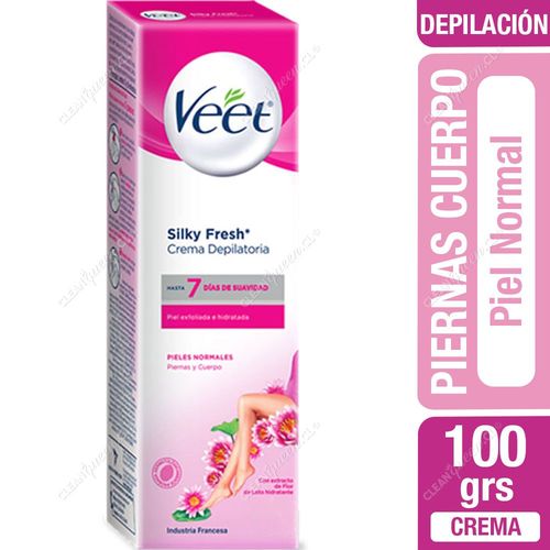 Crema Depilatoria Piernas y Cuerpo Veet Piel Normal 100 g