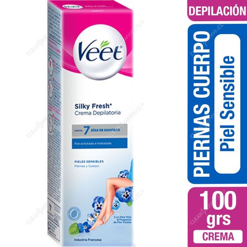 Crema Depilatoria Piernas y Cuerpo Veet Piel Sensible 100 g