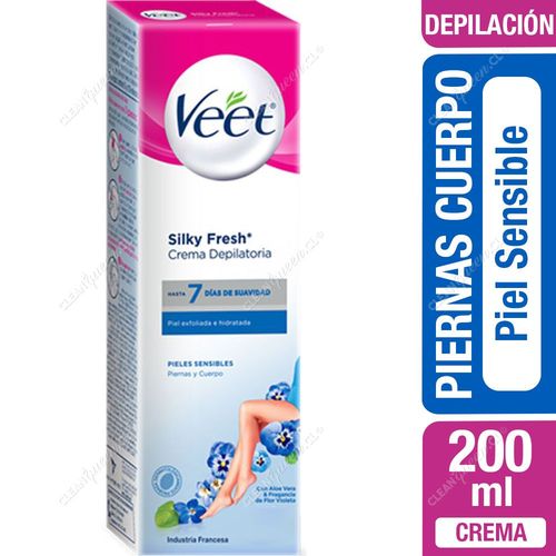 Crema Depilatoria Piernas y Cuerpo Veet Piel Sensible 200 ml