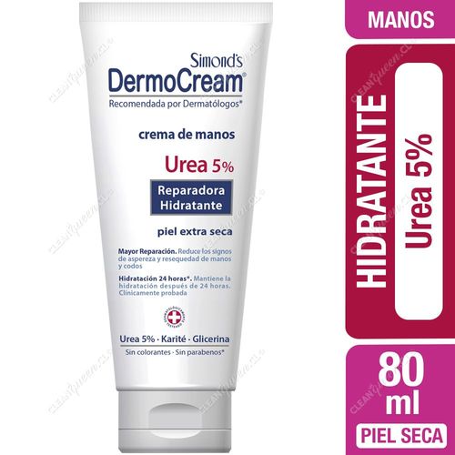 Crema Manos Reparadora Hidratante Urea 5% Simond's Dermocream 80 ml