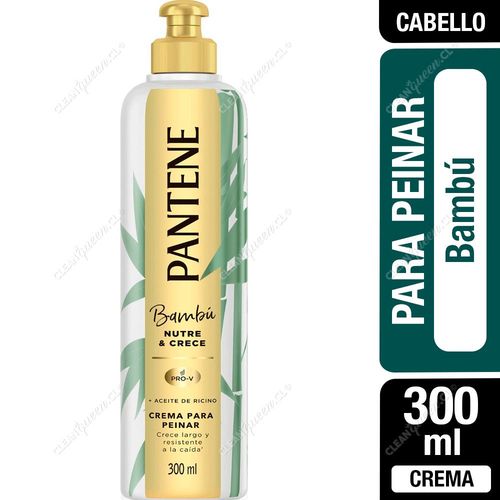 Crema Para Peinar Pantene Bambú Control Caída 300 ml