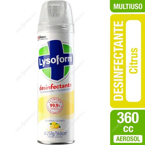 Desinfectante Aerosol Aroma Citrus Lysoform 360 cc