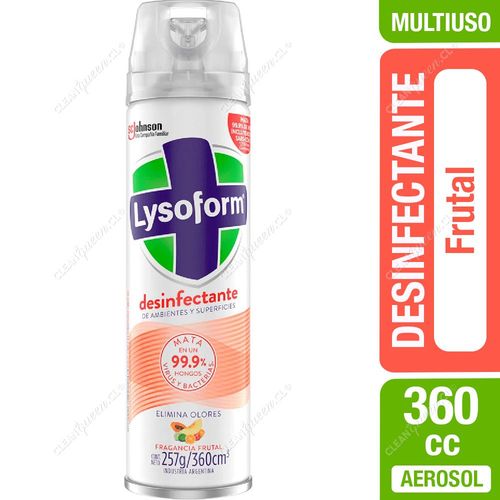 Desinfectante Aerosol Aroma Frutal Lysoform 360 cc