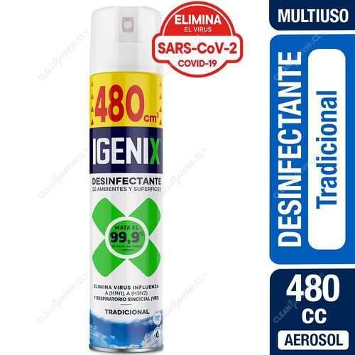 Desinfectante Aerosol Igenix Tradicional 480 cc