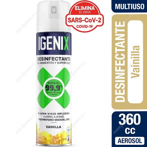 Desinfectante Aerosol Igenix Vainilla 360 cc