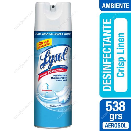 Desinfectante Ambiental Lysol Aerosol Crisp Linen 538 g