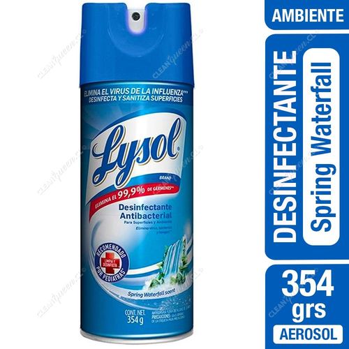 Desinfectante Ambiental Lysol Aerosol Spring Waterfall 354 g