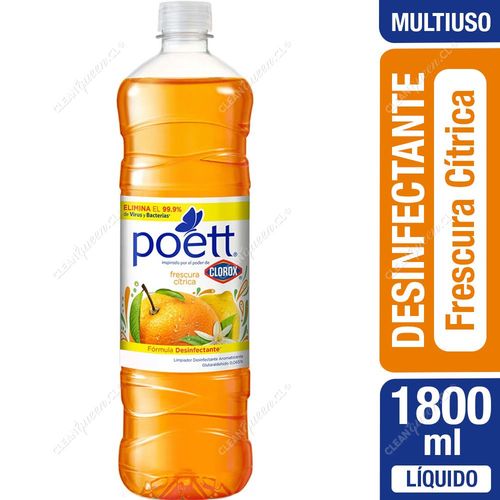 Desinfectante Líquido Poett Frescura Cítrica 1800 ml