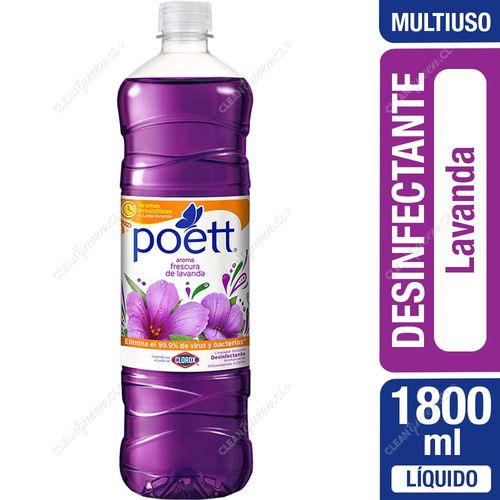 Desinfectante Líquido Poett Lavanda 1800 ml