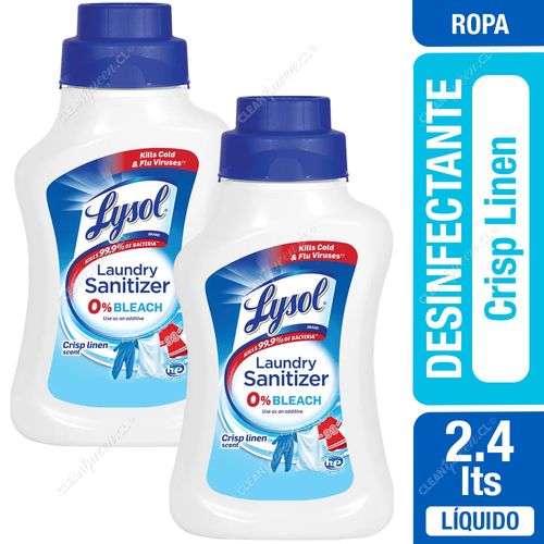 Desinfectante Ropa Lysol Crisp Linen 1.2 L x 2 Unid