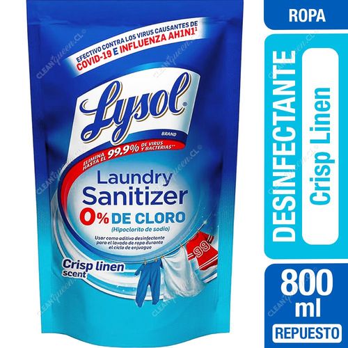 Desinfectante Ropa Lysol Crisp Linen Repuesto 800 ml