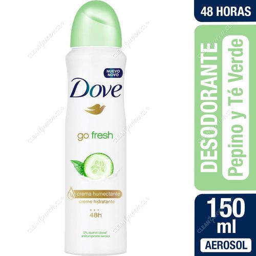 Desodorante Aerosol Mujer Dove Go Fresh Pepino y Té Verde 150 ml