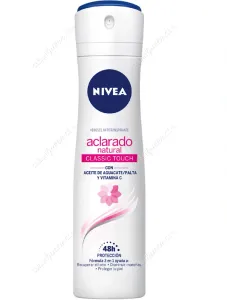 Desodorante Aerosol Mujer Nivea Aclarado Natural Classic Touch 150 ml