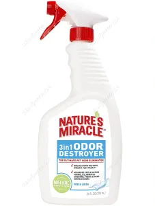 Destructor de Olores 3 en 1 para Mascotas Nature's Miracle Aroma Fresh Linen 709 ml