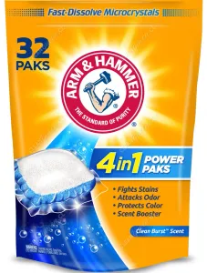 Detergente Cápsulas Arm & Hammer Clean Burst 32 Unid