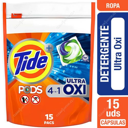 Detergente Cápsulas Tide Ultra Oxi 15 Unid