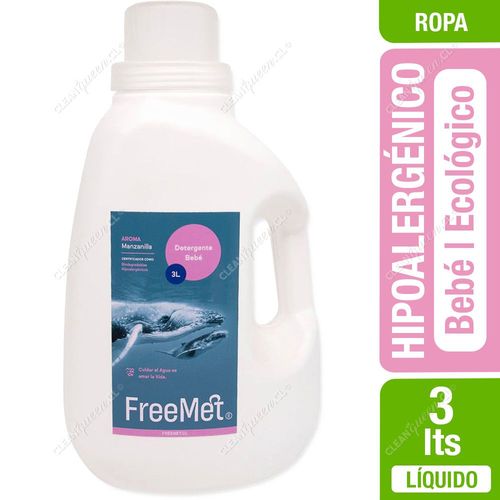 Detergente Ecológico Bebé Freemet Hipoalergénico 3 L