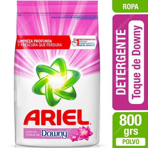 Detergente en Polvo Ariel Toque de Downy 800 g