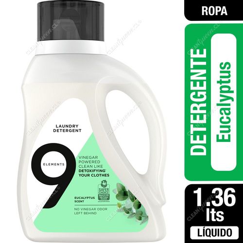 Detergente Líquido 9 Elements Eucalyptus 1.36 L